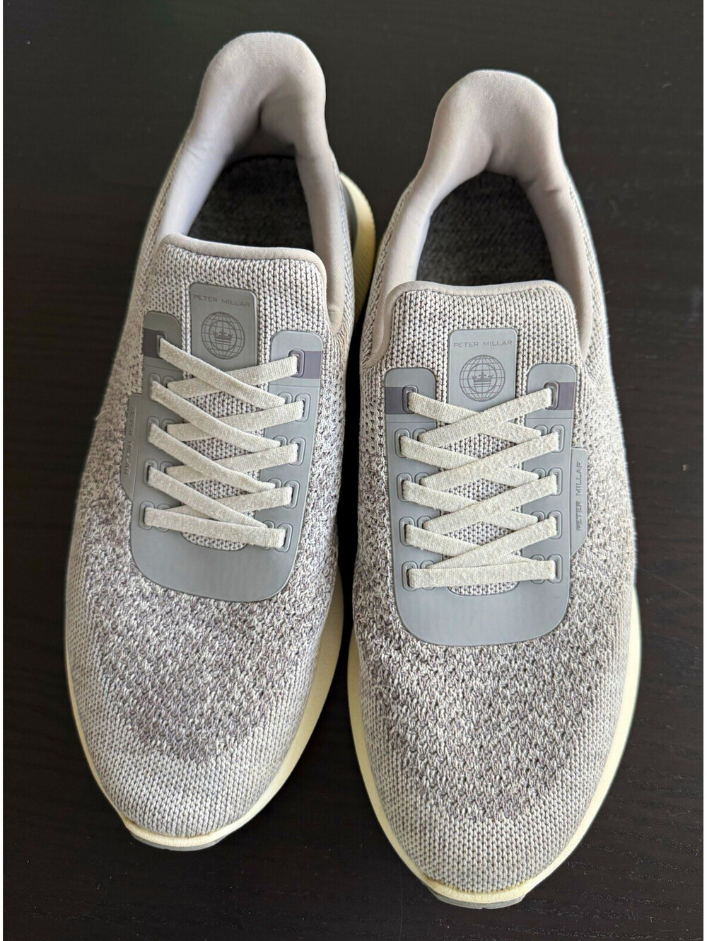 Peter Millar Hyperlight Apollo Men's US 11 Moon Grey Slip-On Sneakers MA22EF11